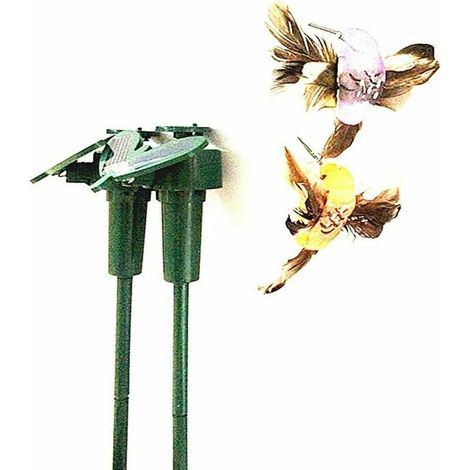Lovely Solar Powered Birds Flying Hummingbird Compatible for Home Garden Decor Random Style DIY Craft (1/5)