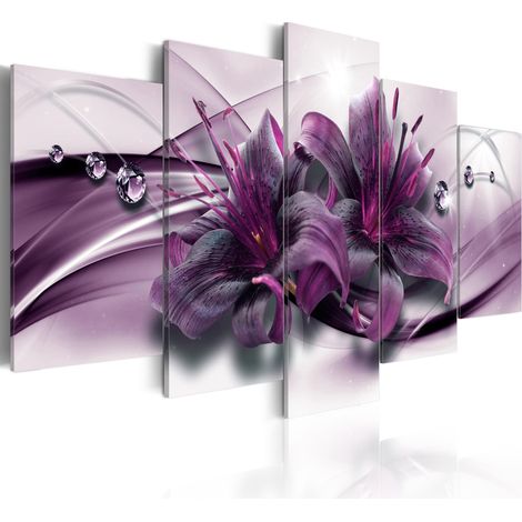 Quadro - Violet Lily - 200x100 (1/4)