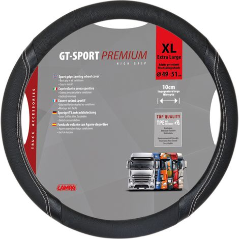 Gt-Sport, Coprivolante In Skeentex - Xl - D.49/51 Cm - Nero/Argento