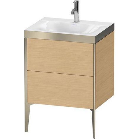 Ensemble de fixation pour lavabo XVIU 600x480mm e HL noir mat ma / ta s-matt Ra B2