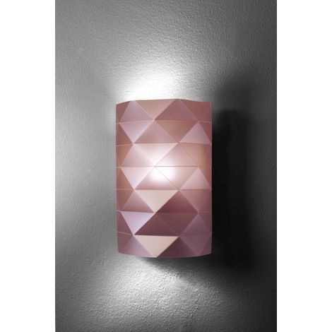 Applique Pink Metal Cm. 22 x 11 x 32h