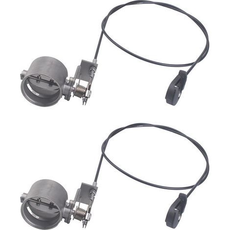 Convient pour les accessoires de silencieux de tuyau de soupape d'échappement universels modifiés de 2 pouces/50 mm pour moto