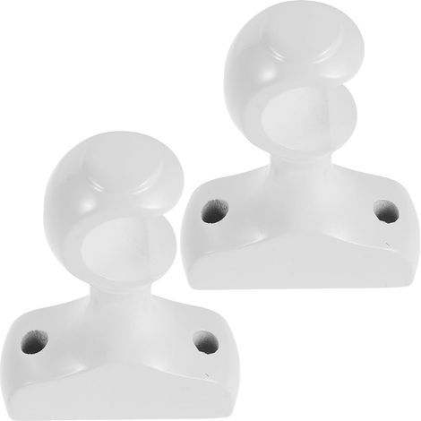2 Pièces Support de Tringle à Rideau Support Bois Massif Base Solide pour Fixation Murale Support pour Barre Romaine (1/5)