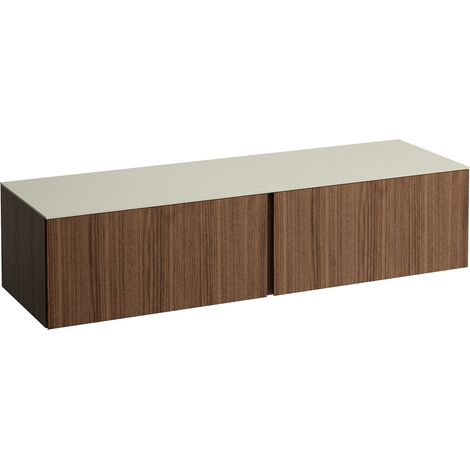 LAUFEN Il Bagno Alessi cajonera, encimera de piedra Calce Avorio,