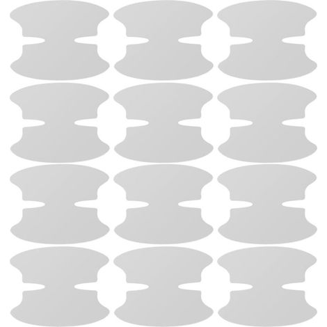 Lot de 12 autocollants de protection de peinture transparents pour poignées de portière de voiture, film de protection anti rayures pour tous les types de véhicules et accessoires de voiture (1/5)