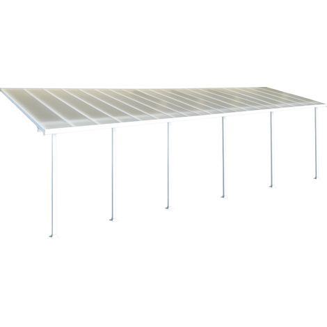 Palram - Canopia abri de terrasse aluminium Feria  Blanc  295x1156x305 cm