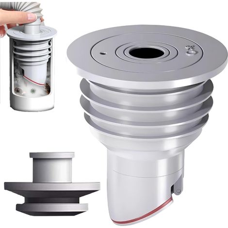 Joint de tuyau de vidange pour machine à laver, gris, joint d'étanchéité pour la maison, la cuisine (1/5)