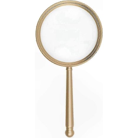 Loupe de poche avec grande lentille et poignée en métal (1/5)