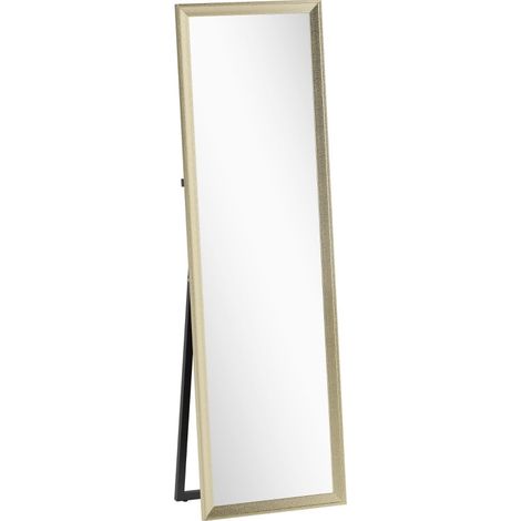 Ganzkörperspiegel 160 x 50 cm mit goldener Oberfläche (1/4)