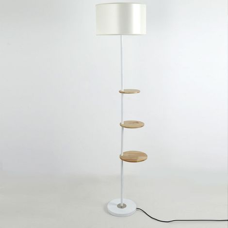 Lampadaire Design "Tablettes" 168cm Blanc (1/5)