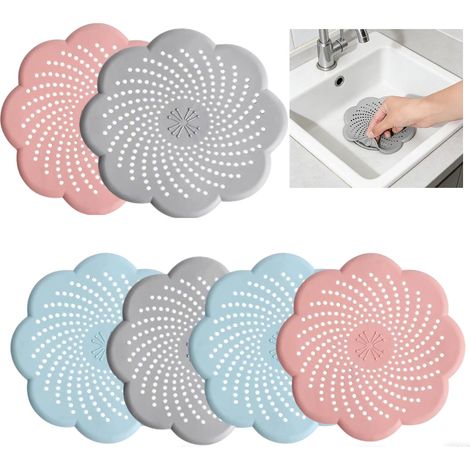 protectores de desagüe, filtro para fregadero de cocina con ventosa, filtro para desagüe de bañera, atrapacabellos para ducha, baño, bañera, cocina (1/5)