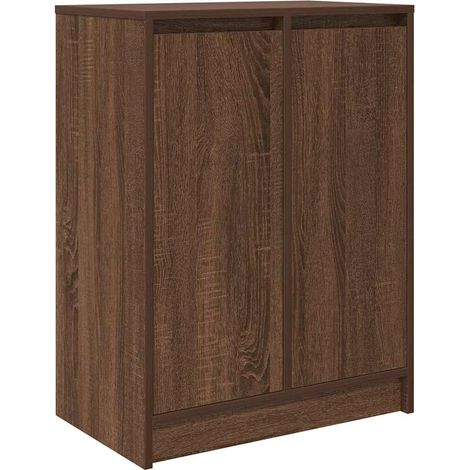 Maison Exclusive - Scarpiera Rovere Marrone 57x34x76 cm in Legno Multistrato