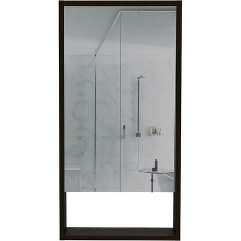 Mobile specchio da bagno Mariana con ripiano aperto (1/5)