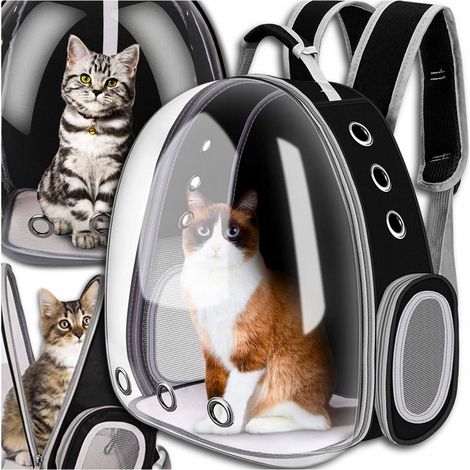 TRANSPORTADOR PARA PERROS Y GATOS, MOCHILA CON ORIFICIOS DE VENTILACIÓN, SEGURO