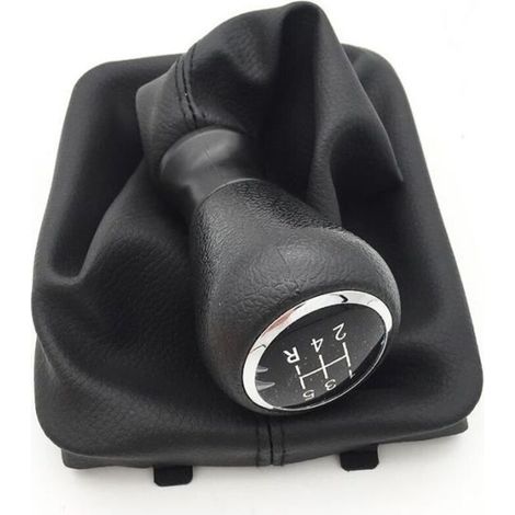 Levier de vitesses - Peugeot/Citroen - 5 vitesses - Cuir - Noir - Universel (1/4)