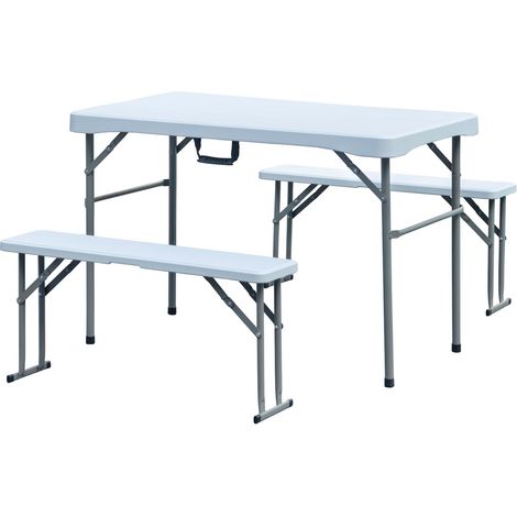 Design Festzeltgarniturset klappbar 113x61x74 cm (1/3)