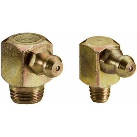 Ingrassatore idraulico autofilettante UMETA 90º, acciaio, R.8x1 x L.18 x Ø9 (1/2)