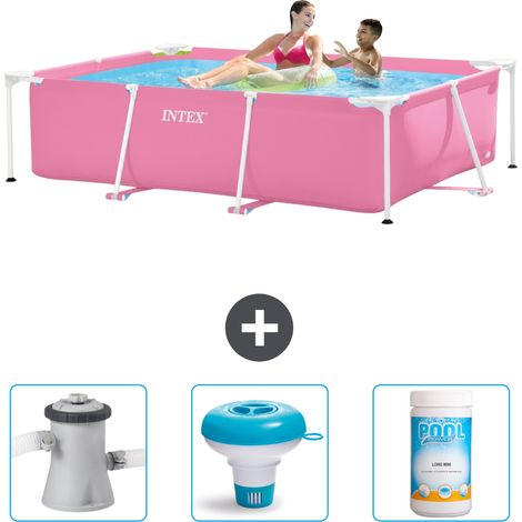 Intex Piscine Tubulaire Rectangulaire - 220x150x60 cm - 4-pièces  SCB77