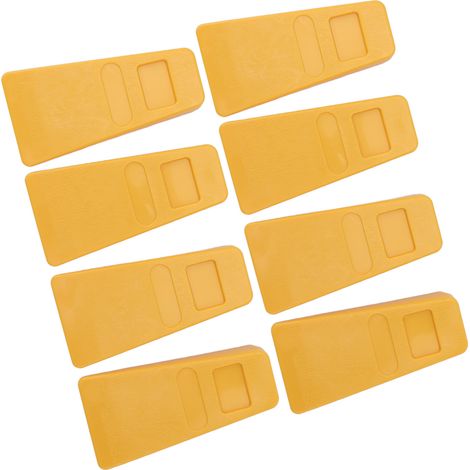 8 coins en plastique pour tronçonneuse, cales de coupe 14 cm, kit d'abattage d'arbres pour bûcheronnage et tronçonnage (1/5)