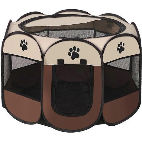 Parc pliable pour animaux de compagnie 73x73x43 cm, parc pour chiots et petits animaux (1/5)