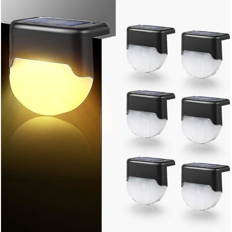 Lot de 6 lampes solaires de terrasse, interrupteur automatique, idéales pour les jardins.-AquaForge (1/5)