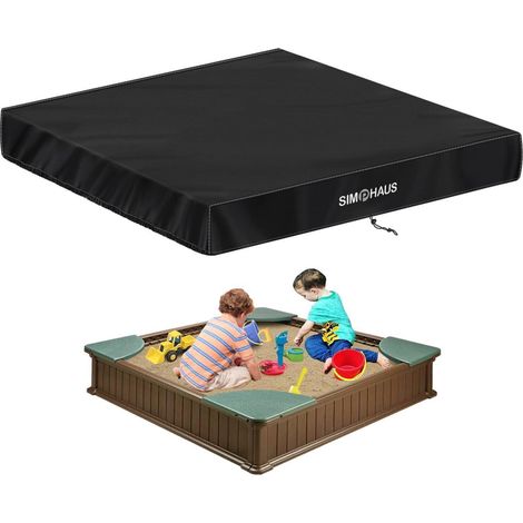 Sandkasten Abdeckplane 155x155x20cm, wetterfest, winddicht, UV-Schutz, 420D Oxford (1/5)