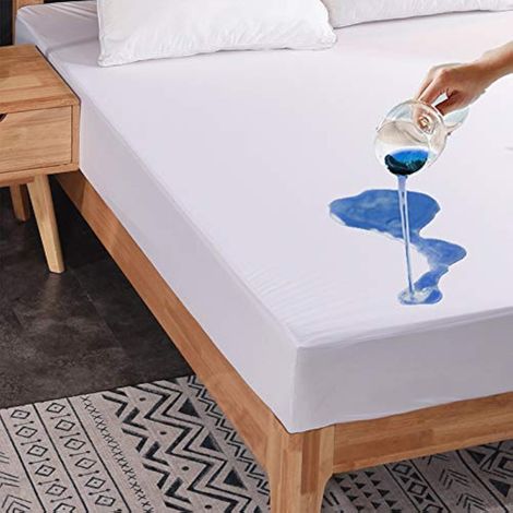 Protège-matelas imperméable Alèse Matelas - 100 x 200 cm - Imperméable et respirant - 30 cm de profondeur (1/5)