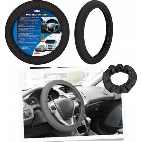 Coprivolante Elasticizzato Nero Neoprene Universale Antiscivolo Auto Resistente