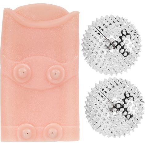Attelle magnétique pour cheville - Soulagement fasciite plantaire et protection sportive (2 attelles + balles de massage) (1/5)