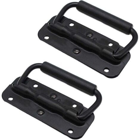 Maniglia in acciaio inossidabile per cassetta degli attrezzi, maniglia a molla pieghevole, maniglia a tirante, 100 mm (1/4)
