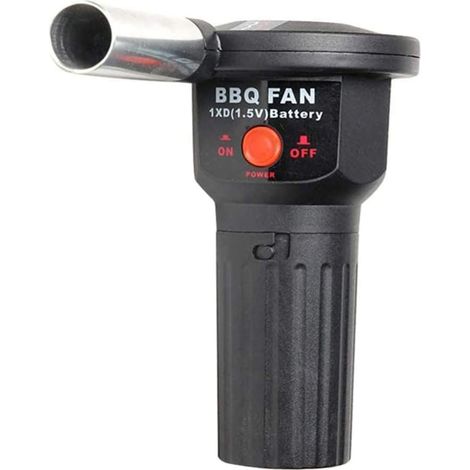 Ventilateur D'allumage - 1 Unité - Plastique Et Acier - Pour Charbon De Bois - Barbecue Et Feu De Camp - Noir (1/5)