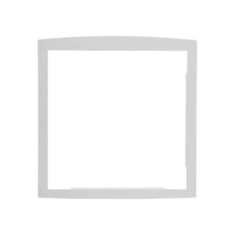 Cadre d'encastrement acier brillant 33.6cm H – 32.6cm L – 3.5cm P – Pour entrée de bote aux lettres