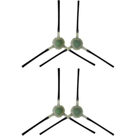 Set mit 4 Seitenbürsten für Staubsauger, kompatibel mit den Modellen M310/M320/M210/M210 Pro/M210S/M210B/M210P/M213 (Ersatzteile enthalten) – 3-zinkige Seitenbürste (1/5)