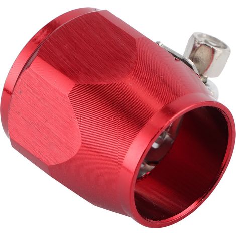 Raccord de Finition de Durite 8AN, Bouchon d'Extrémité de Tuyau, Connecteur de Fixation pour Conduite de Carburant, Huile, Gaz, Air - Rouge (1/5)