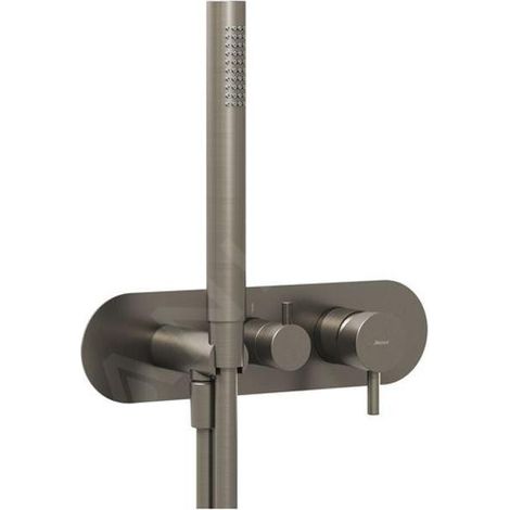Ravak Espirit - Robinet encastré, pour 3 appareils, avec accessoires, graphite brossé X070319 (1/4)