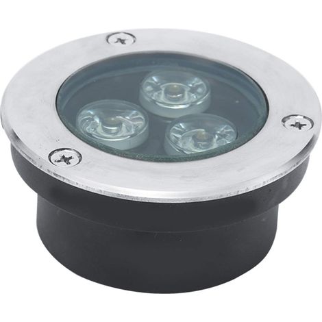 Spot LED encastrable ultra-fin pour jardin et terrasse – 3 W – Extérieur – Étanchéité IP68 – Acier inoxydable 304 – Éclairage pour pelouse et bassin (Couleur : Bleu, Tension : 220 V) (1/5)