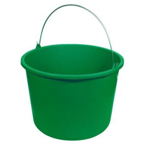 Seau - 12 L - Vert - Polypropylène Renforcé - Pour Chantier Bâtiment - 1 Pièce