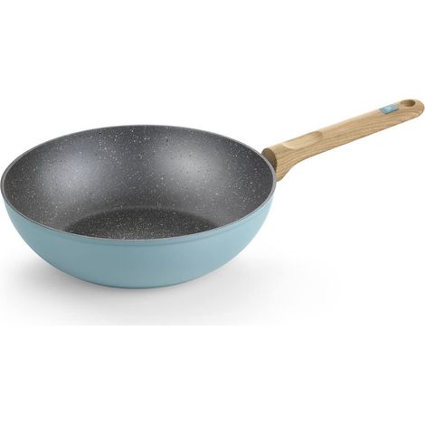 BRA Nordik Wok 28 cm, alluminio forgiato con antiaderente, adatto a tutti i tipi di fornelli inclusa induzione (1/5)
