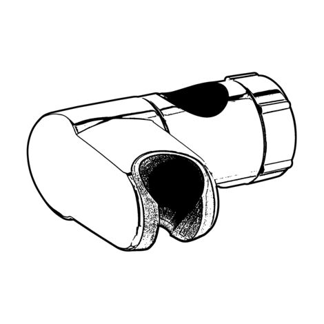 KLUDI 625350500 PATINS DE RECHANGE POUR BARRE MURALE CHROMÉ 23 MM (1/3)