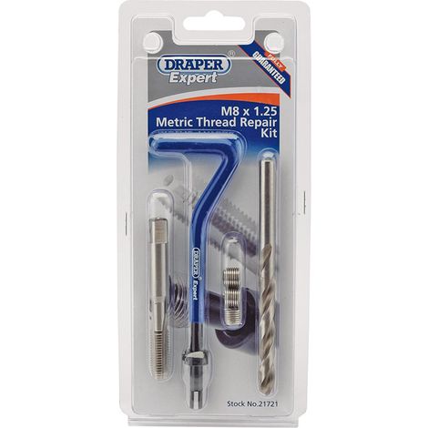 Draper Expert M8 x 1.25 Metric Thread Repair Kit (Model 21721) (1/5)
