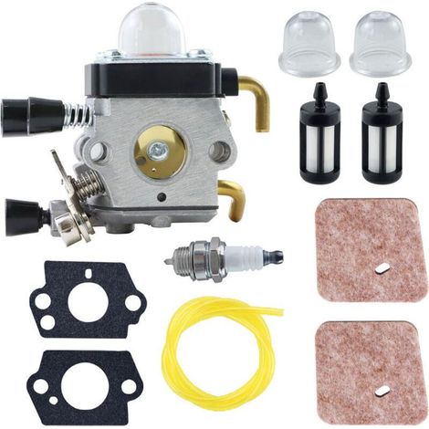 STIHL FS80 Vergaser-Reparatursatz für HL75, HT70, HT75, SP85, FS85R, FS85T, FS85RX, mit Filter, Zündkerze, Dichtung und Schlauchsatz (1/4)