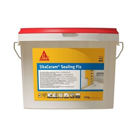 Sika SikaCeram SealingFix 7,8 kg - Colle étanche 2 composants pour membrane SikaCeram Sealing Membrane W