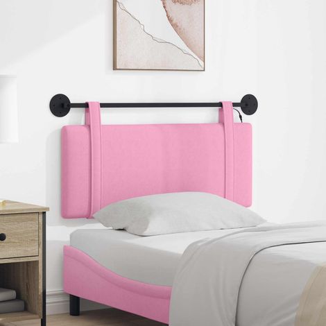 vidaXL Cabecero colgante Rosa Tela (1/5)