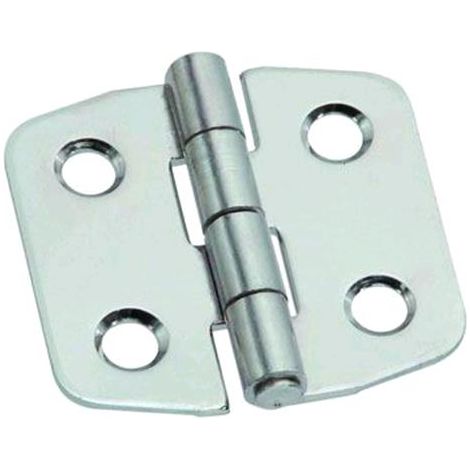 Cerniere Inox Sagomate Per Nautica Perno Fisso Mm. 40X42 24Pz
