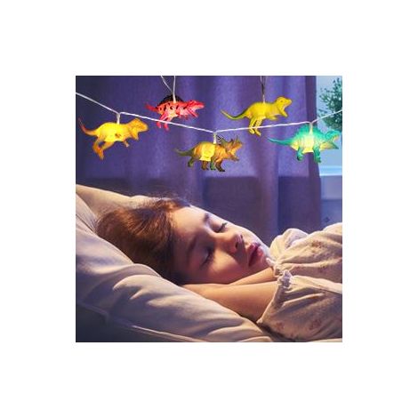 Meter lange Lichterkette mit 10 LEDs, Dinosaurier-Motiv, dekorative Lampe, Partylampe, Nachtlicht, Kinderzimmerdekoration (1/4)