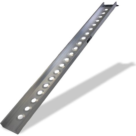 TRUTZHOLM 1x Alu Auffahrschiene 194 cm Traglast 200 kg Fahrradrampe E-Bike Auffahrrampe starr (1/5)