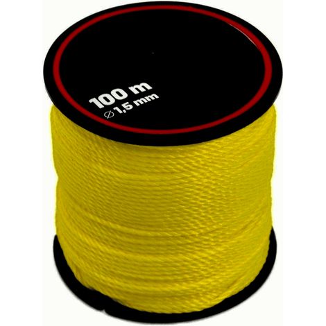 Corda da muratore antistrappo per muratura filo bobina tiralinee costruzione edilizia 100m 1,5mm 559aw