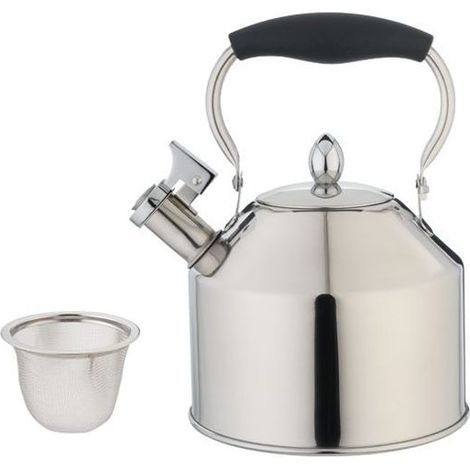 Bollitore con fischio 1 5 LT inox Eva 013751 (1/3)