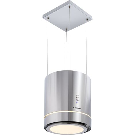 Tron Ambience Inselabzugshaube Ø38cm Umluft 540m³/h LED Edelstahl