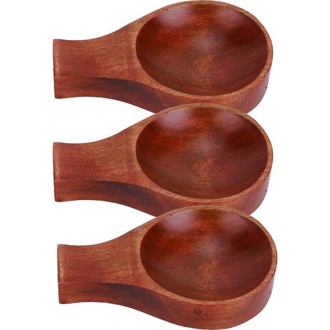 Lot de 5 assiettes à épices en bois de style japonais pour sauce soja, ustensiles de cuisine (1/5)